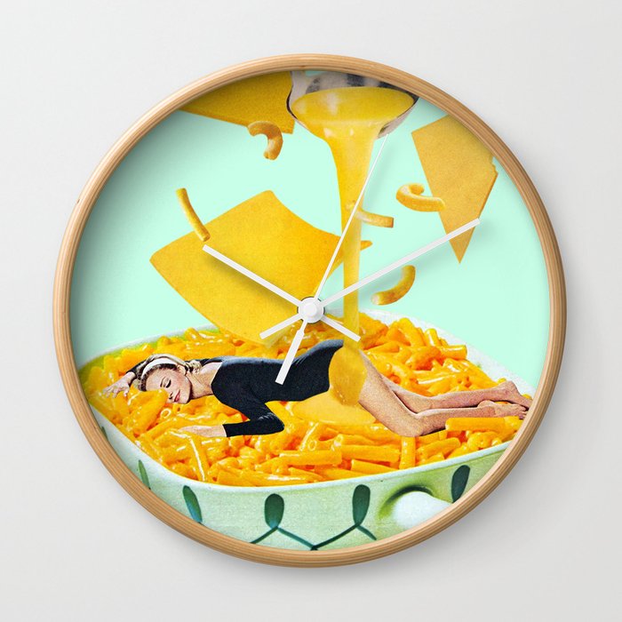 Cheese Dreams (Mint) Wall Clock