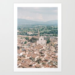 Overlooking Florence Art Print