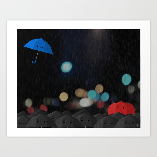 Blue Art Print