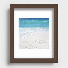 Aloha on the Beach Recessed Framed Print