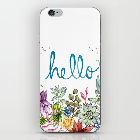 hello spring iPhone & iPod Skin