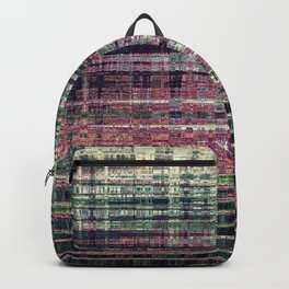 Textile Grunge Abstract Pattern Backpack | Graphicdesign, Line, Texture, Digital, Blend, Dark, Textile, Lines, Modern, Contemporary 