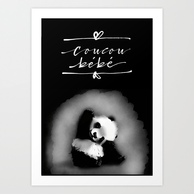 Coucou Bebe Panda Art Print By Ahomeworthhaving Society6 Coucou Bebe Panda Art Print By Ahomeworthhaving Society6