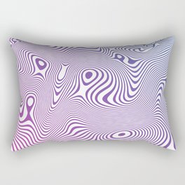 Pinky Optical Illusion Lines  Rectangular Pillow