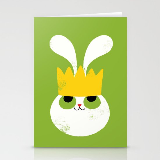 Rabbit King Stationery Cards
