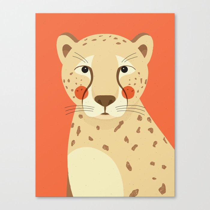 Cheetah, Animal Portrait Canvas Print