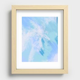 Endless Blue Abstract  Recessed Framed Print