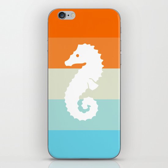 Out At Sea Series - Seahorse Sunset iPhone & iPod Skin