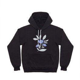 Bold and bright blue peony flower Hoody