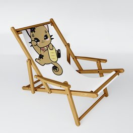 Gold Maneki-Neko Sling Chair