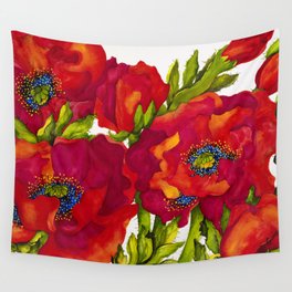 Bold Poppies Wall Tapestry