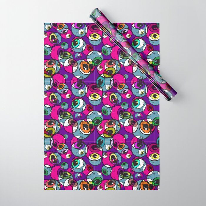 Psychedelic Eye Balls Wrapping Paper