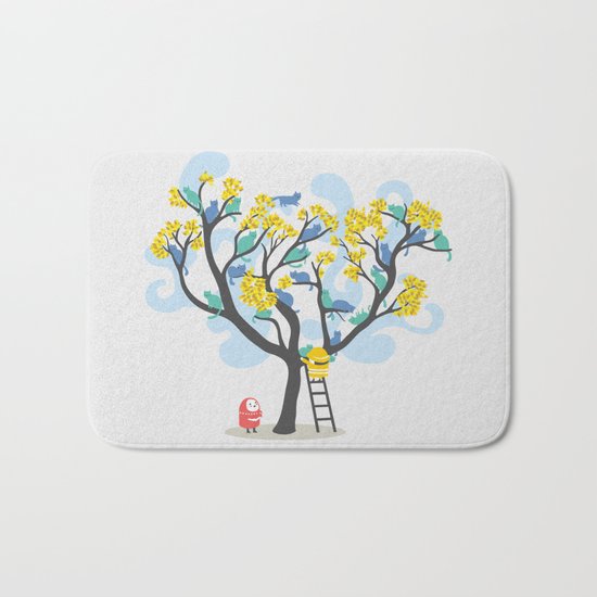 Crazy cat lady needs help Bath Mat