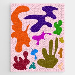 7 Henri Matisse Inspired 220527 Abstract Shapes Organic Valourine Original Jigsaw Puzzle