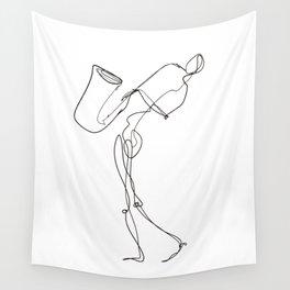 Saxophonist Wall Tapestry