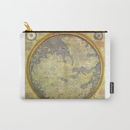 The Fra Mauro World Map Circa 1450 Carry-All Pouch | Illustration, Vintage, Graphicdesign 