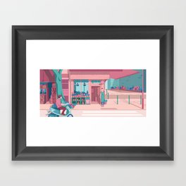 See You at the Flower Shop Framed Art Print