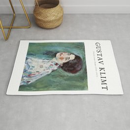 Gustav Klimt Portrait of Lady Area & Throw Rug