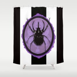 Juicy Beetle PURPLE Shower Curtain