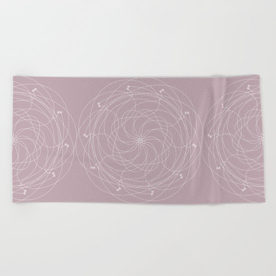 Ornament – Merry Go Round Flower Beach Towel