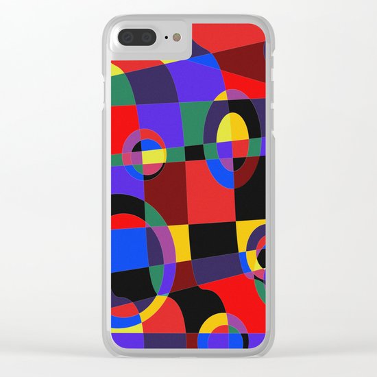 Abstract #96 Clear iPhone Case