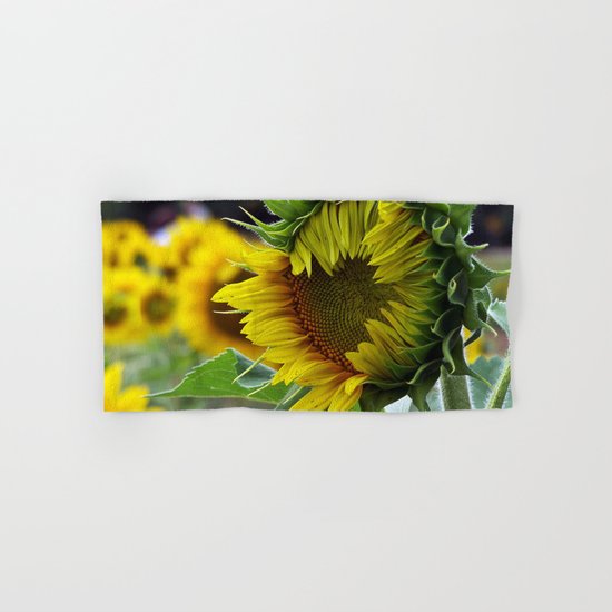 Sunflower Unfolds Hand & Bath Towel