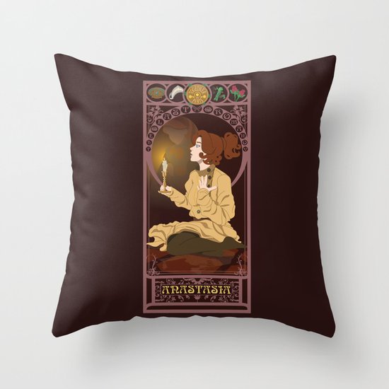 Anastasia Nouveau - Anastasia Throw Pillow
