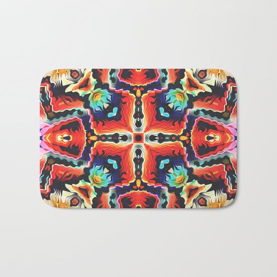 Colorful Tribal Pattern Bath Mat