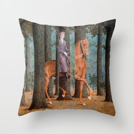 Rene Magritte La Corde Sensible Throw Pillow