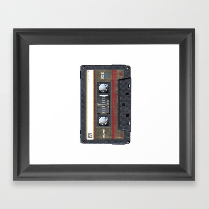 Maxwell Cassette Tape Framed Art Print