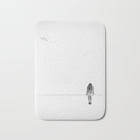on the wire Bath Mat