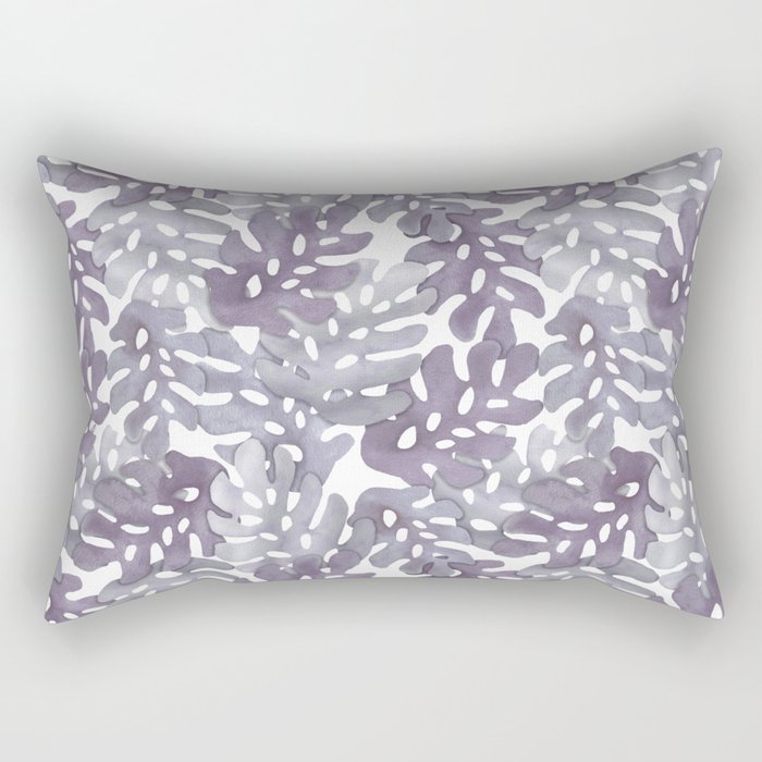 Muted Monstera 03 Rectangular Pillow