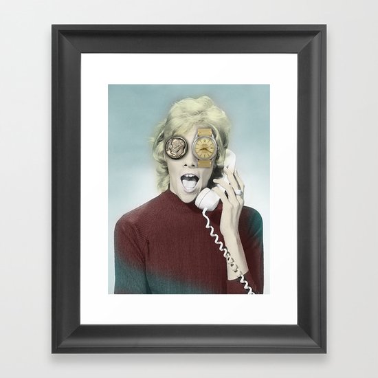 time goes by Framed Art Print