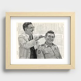 Andy Griffith and Floyd the Barber  Recessed Framed Print