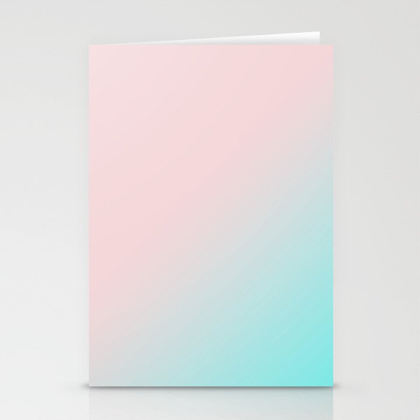 Simply Pink Teal Color Gradient Mix And Match With Simplicity Of Life Stationery Cards By Simplicity Of Live Society6