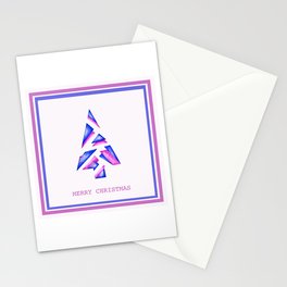 Geo Christmas Tree Stationery Cards