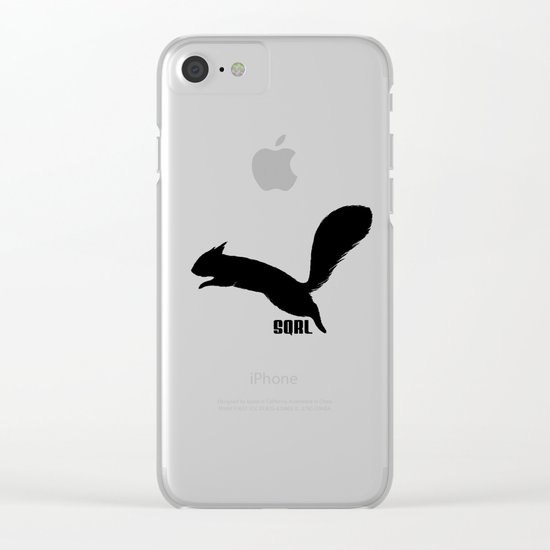SQRL ™ // squirrel Clear iPhone Case