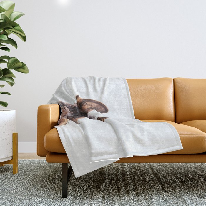 Horse print throw blanket 2025
