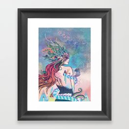 The Last Mermaid Framed Art Print