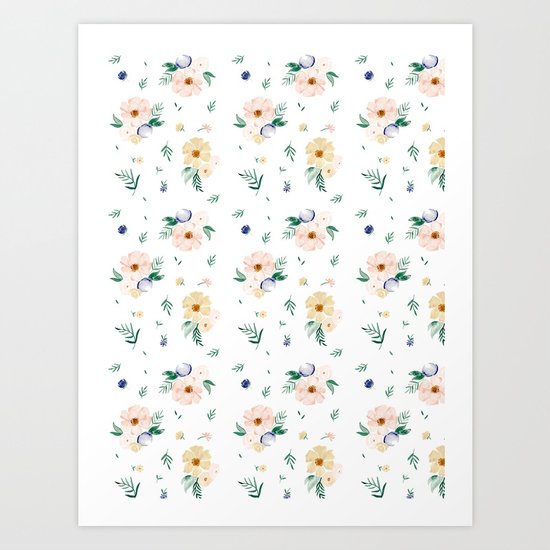 DAINTY FLORAL Art Print