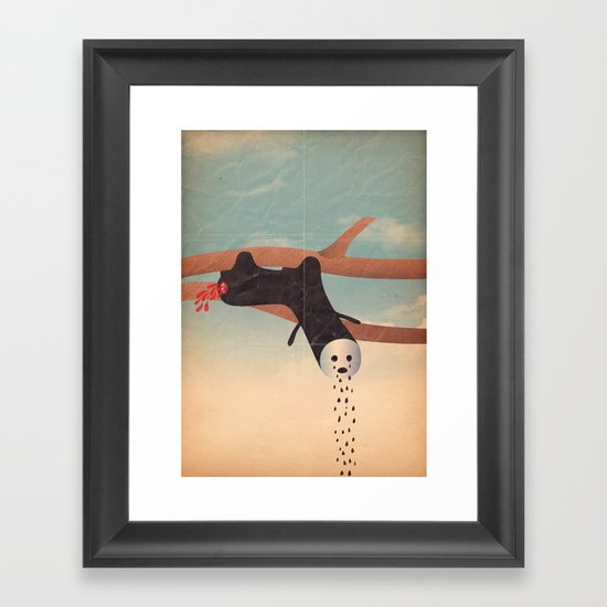 bradipo piangente Framed Art Print