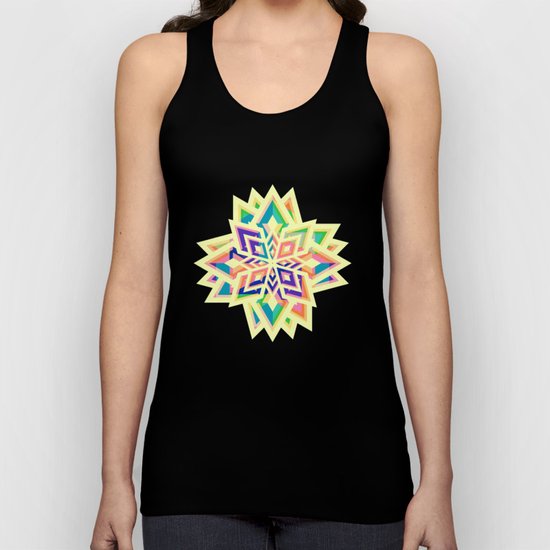 Decorative floral pattern for Christmas Unisex Tank Top