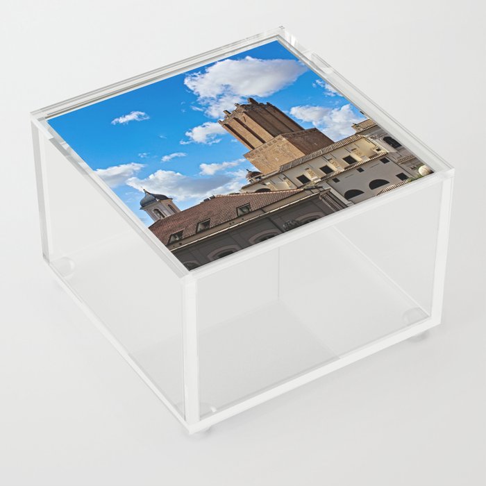 Nero Militia Tower Monument, Rome Italy Acrylic Box