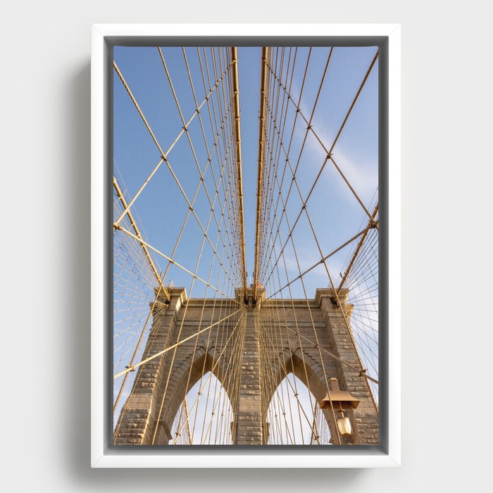 Brooklyn Bridge Framed Canvas