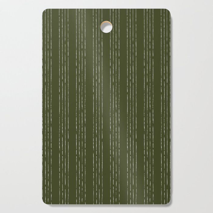 Lines #5 (Olive Green) Cutting Board