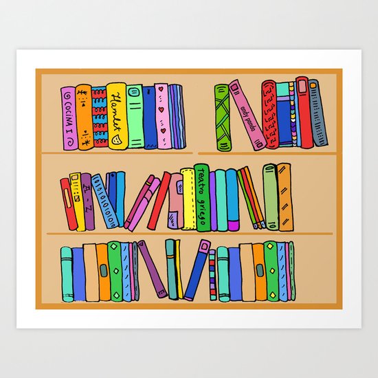 The library Art Print