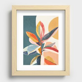 Colorful Branching Out 01 Recessed Framed Print