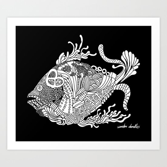 Dragon Fish Art Print