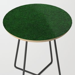 Vintage Floral Forest Emerald Green Side Table
