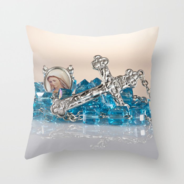 Rosary Throw Pillow
